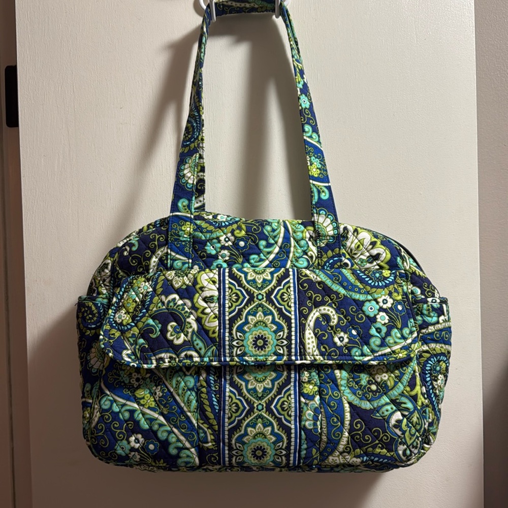 Vera Bradley Diaper Bag - Blue and Green Paisley